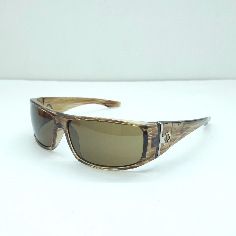 Spy Optics Cooper XL Sunglasses Tortoise Brown Stripe Lens - Scratches